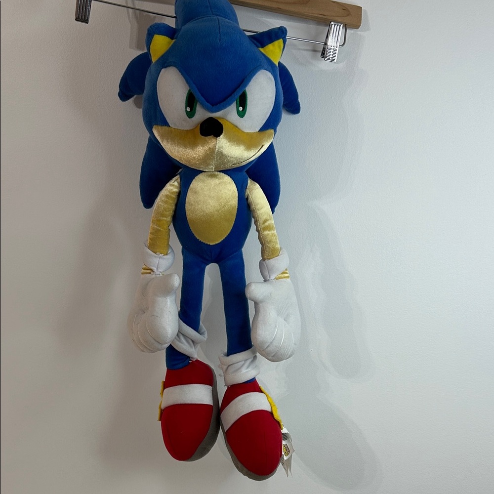 24” Sonic the Hedgehog Plush – Large, Collectible, and Super Soft!